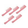 5Pcs Hairdressing Wide Tooth Comb Anti Static Ergonomic Handle Safe