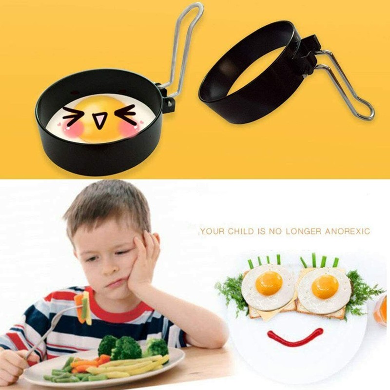 Professional Egg Ring Set For Frying Or Shaping Eggs Round