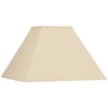 Beige Linen Large Square Lamp Shade 6" Top x 16"