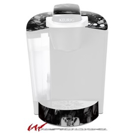 WraptorSkinz Decal Style Vinyl Skin compatible with Keurig K40 Elite Coffee Makers Skulls Confetti White (COFFEE MAKER NOT INCLUDED)