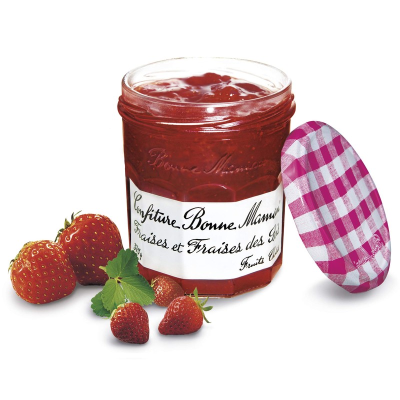 Bonne Maman Strawberry and Wild Strawberry Jam - Fraises des
