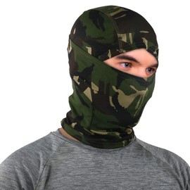 STARTAIKE Balaclava Face Mask UV Protection Windproof Hood Tactical Mask for Ski Cycling Outdoor Fishing Hunting Camo, Uk Jungle Green, One Size