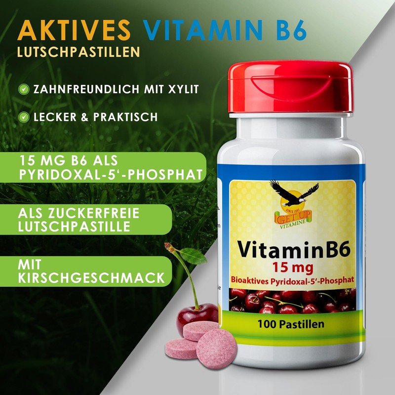 Get UP® Vitamin B6 15 mg als Pyridoxal-5‘-Phosphat - 100