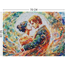 TangComplete Stained Glass Puzzles for Adults 1000 Pieces, Jigsaw 1000...