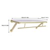 BANLICALI Clothes Rack with Top Shelf, 31.5 Inch Industrial Pipe