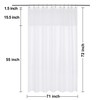 N&Y HOME Waffle Weave Shower Curtain with Snap-in Fabric Liner