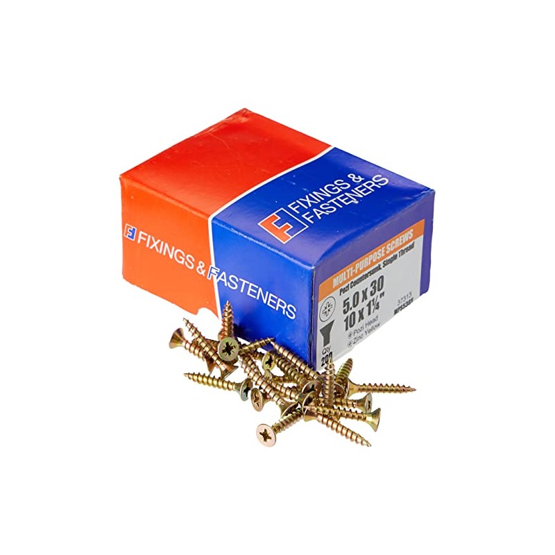 ForgeFix Multi-Purpose Single Thread Screws | 5.0 x 30mm |