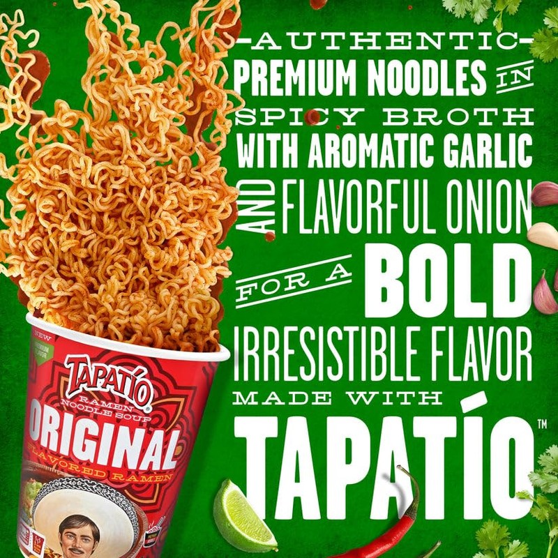 Tapatío Ramen Noodle Soup, Original - Microwaveable Cup, 2.29 oz.