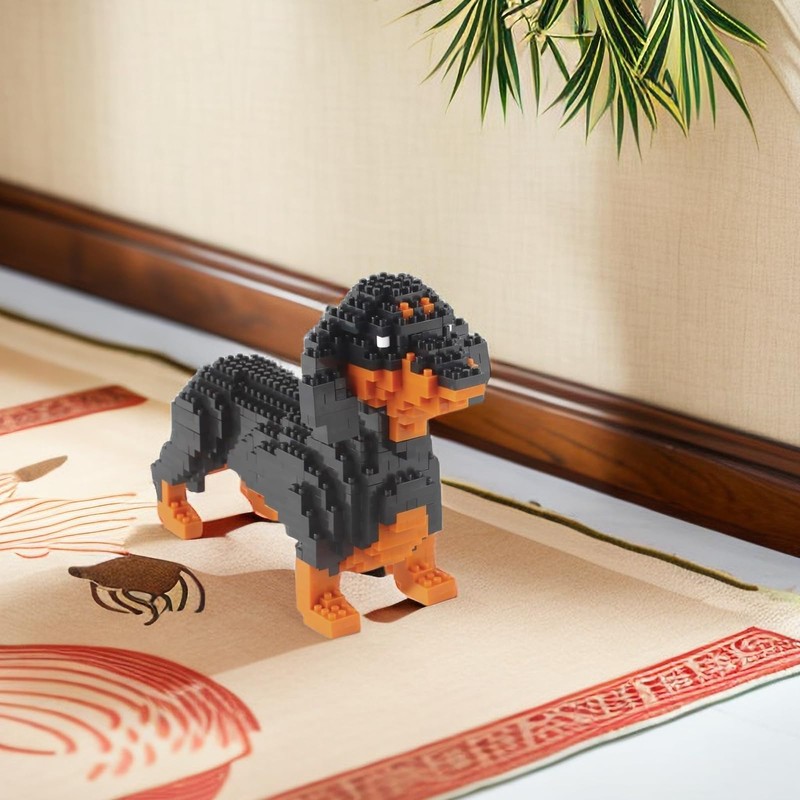 Larcele Micro Dog Building Blocks, Toy Bricks, Pet Building Blocks,