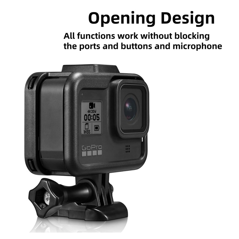 Frame Cage for Gopro Hero 8 Black Camera, Durable Housing