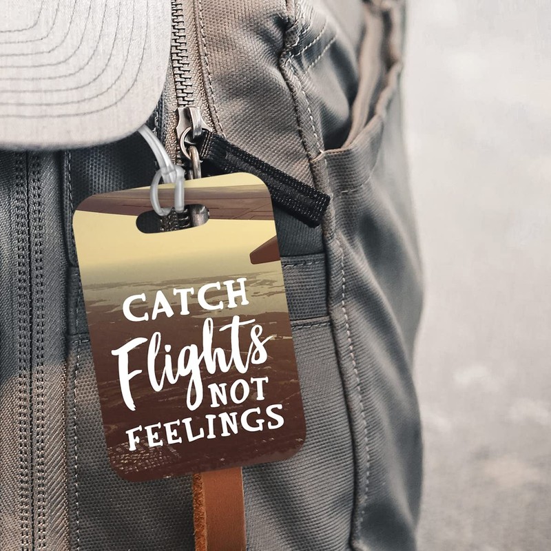 LT204 Catch Flights Not Feelings Novelty Funny Unique Designer Gift
