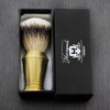 Silver Tip Badger Hair Shaving Brush in Imitation Horn Shaving