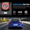 TOGUARD HD 1080P Car Dual Lens Dash Cam Front/Rear/Ins
