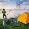 Solar Hand Crank Radio Multifunction Rechargeable Emergency Radio with Flashlight