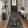 GarveeHome 2x6 Cat Washable Runner Rug for Kitchen, Soft Black