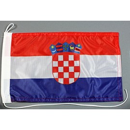 Boat Flag Croatia 20 x 30 cm Professional Quality Flag Motorcycle Flag