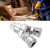 2 Way Hose Manifold Splitter Coupler Carbon Steel G12 Thread