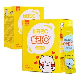 Goryeo Eundan Korea Eundan Vitamin C Solar C Powder Stick 60 packs (2) / 고려은단 비타민C 쏠라C 분말스틱 60포 2개
