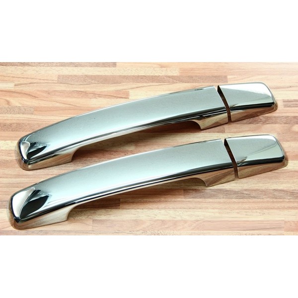 Recambo Stainless Steel Chrome Door Handles (Caps) - Compatible with
