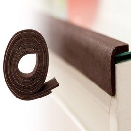 Cut-to-Fit Flat Corner Protector 2M - Safety & Home Decor Essential Household Brown 2ea