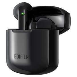 Edifier W200T Mini True Wireless Earbuds, Bluetooth 5.1 Headphones with 22H Playtime, Noise Cancelling TWS in-Ear Earphones with Mic, IP54 Waterproof Headset for Sports Workout Running Travel – Black