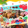 Relaxweex 13 Pcs Luau Photo Booth Props Hawaiian Party Decorations,