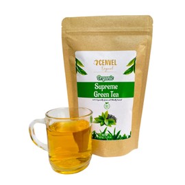 CENVEL® Organic Loose leaf Green Tea | 100% Pure Natural Green tea | Single Estate Tea | 450g (Organic Green, Multipack of 3 x 150g)