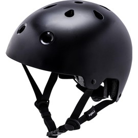 Kali Protective Maha 2.0 All Round Helmet Ideal for Skateboard, Bike, BMX, Roller Skates and Stunt Scooter with Lifetime Crash Replacement - Solid Mat Black L/XL