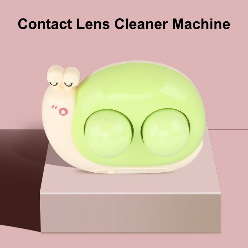 Contact Lens Cleaner Machine Snail Shape Portable Battery Powered One