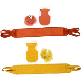 PartyKindom 6piezas Guantes Exfoliantes De Baño Accesorio Para Ducha y Limpieza De Espalda Para Exfoliación y Masaje Corporal Conjunto De Estropajos Para Cuerpo