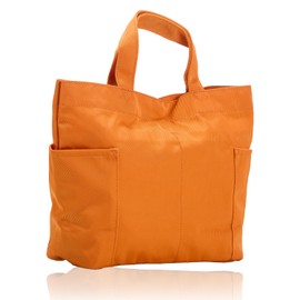 Wachifudo WTPL-01 Tote Bag, Small, Women's, Mini Tote, Cat, Dayan, Cat Pattern, Cute, Lunch Tote Bag, orange