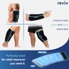 REVIX XL Shin Ice Packs Reusable Gel Cold Pack for