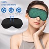 SlowTon Antifaces para Dormir, Suave Seda Cómoda Correa Ajustable