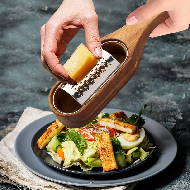 Box Cheese Grater With Container - Stainless Steel Parmesan Cheese