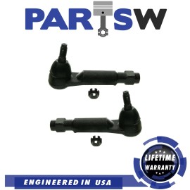 PartsW Front Outer Tie Rod End Kit 2 for Ford Mustang Lincoln Continental Mercury Capri