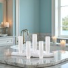 5pcs White 1oz Travel Bottles Empty Refillable Toothpaste Tube Containers
