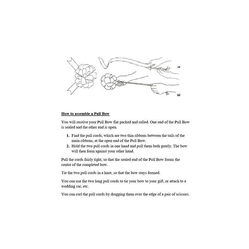 Pull Bow White 30 mm