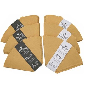 Size 4/No.4/1x4 Coffee Filter Papers by COFFEE LUSSO, Cone Shaped, Unbleached, Eco Friendly (300)
