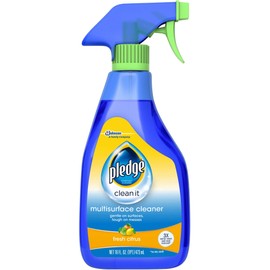 Pledge Multisurface Cleaner Trigger Spray, Fresh Citrus - Electronic, Stainless Steel & Glass Cleaner (1 Trigger Spray), 16 oz
