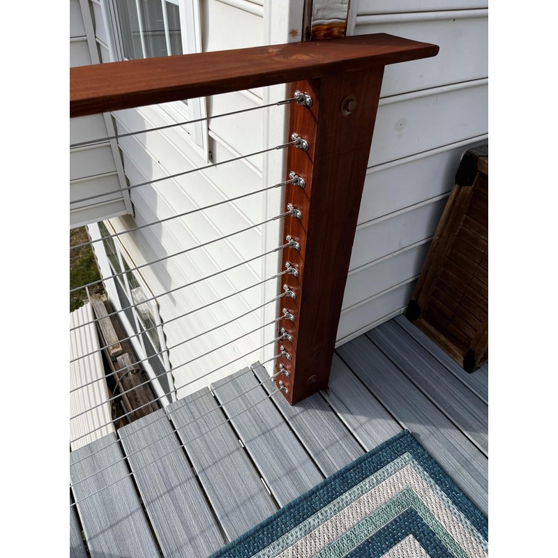 Stainless Steel Surface Mount Swivel Toggle Terminal End Fitting for