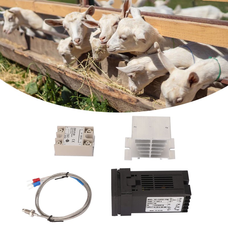 4PCS Digital PID Thermostat Quick Response Temperature Controller with Thermocouple