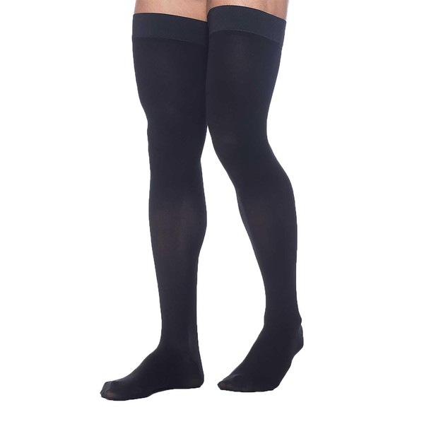 Sigvaris Dynaven 971 15-20 Men's Closed Toe Thigh High Compression