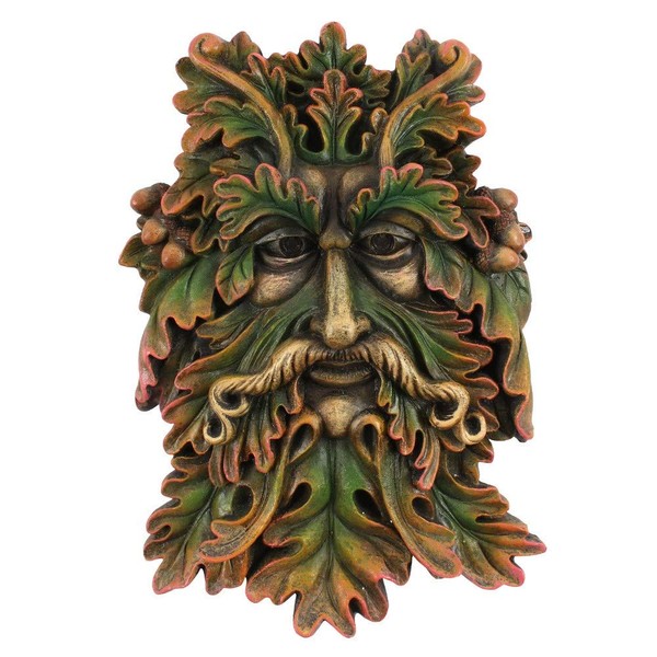 Tree Face Garden Sculpture Wall Plaque, Man of the Woods, for indoor - outdoor use Great Gift Idea Gardeners, Birthday, Anniversary, Christmas