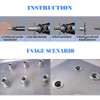 Glarks 210Pcs Aluminum Alloy M3 M4 M5 M6 M8 M10