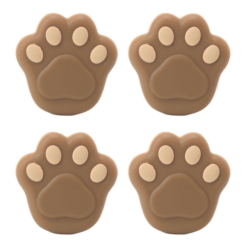 12 Pcs Corner Protector Cat Paw Shape Silicone Material 3.8x3.8x1.9cm