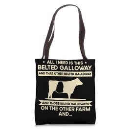 I Need This Cow Breeder - Cattle Farmer Belted Galloway Tote Bag