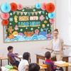 Eersida Spring Easter Bulletin Board Decorations with Paper Fans 3D