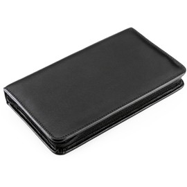 BOREAS Nail Set Empty Leather Black for Scissors, File, Tweezers, Purple