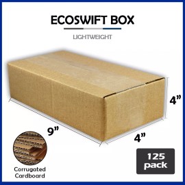 EcoSwift 125 9x4x4 "EcoSwift" Brand Cardboard Box Packing Mailing Shipping Corrugated