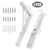 Folding Console Heavy Duty 300 mm, Pack of 2 Stainless